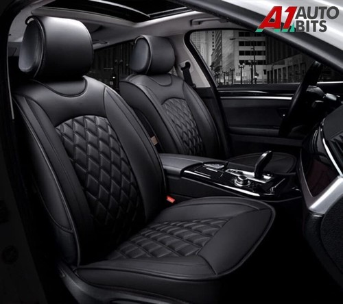 All black quilted - diamond, pu