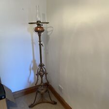 Antique Brass Telescopic Standard Lamp By Hart Son Beard & Co London 19th C