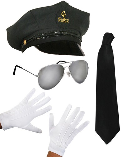Chauffeur cap fancy dress - pc,