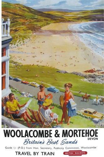 Vintage railway poster - vintage,