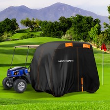 Heavy Duty Full Golf Cart Cover 2 Seater UV Waterproof Fits EZGO Club Car Yamaha