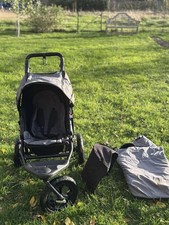 Out N About Nipper V4 360 Pushchair Single with Bumper Bar and Rain Cover Grey