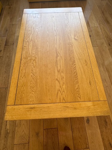Oak coffee table with - with, four