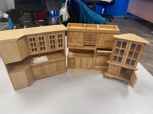 Dolls house furniture - dolls, assorted