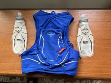 Osprey Hydration Running Vest Pack Duro 6L With 2 Bottles Blue Large 