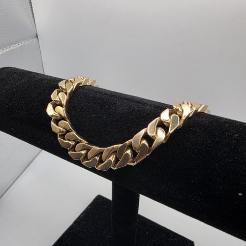 9ct gold curb - gold, bracelet