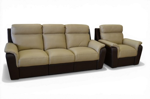 Leather sofa chair - +,