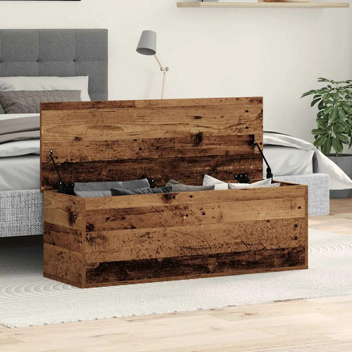 Walplus old wood storage box - old,