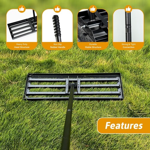 Lawn leveling rake - lawn, 30"x10"