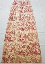 Antique French Toile De Jouy Printed Curtain Panel 245x106cm 