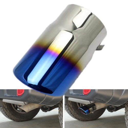Car baked blue exhaust - baked, pipe