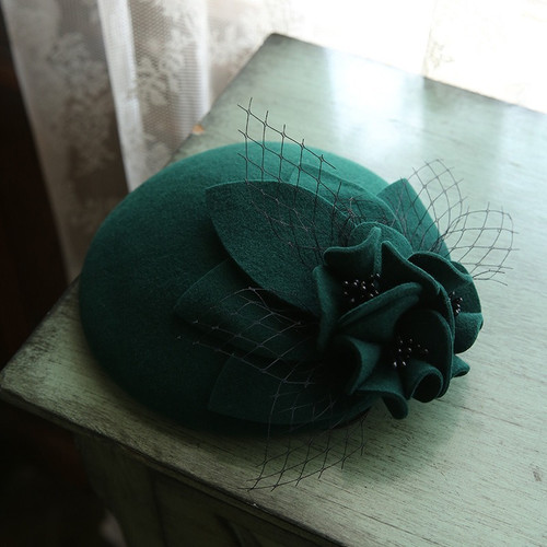 Lady french wool fascinator - lady,