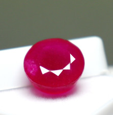 9.80 Ct Natural Red Beryl Bixbite Round Cut From Utah Loose Gemstone Certified