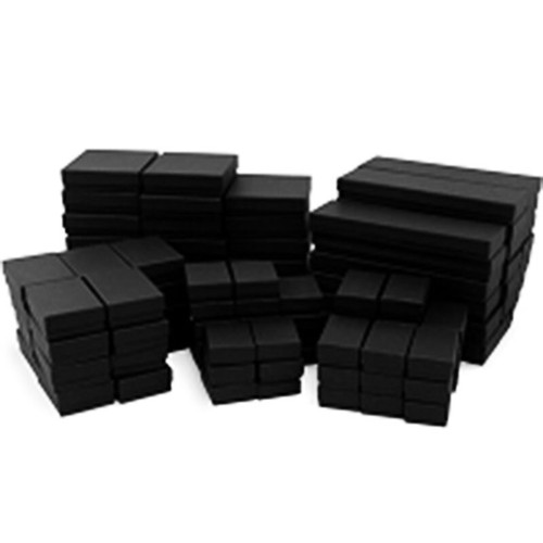Matte black cotton - matte, filled