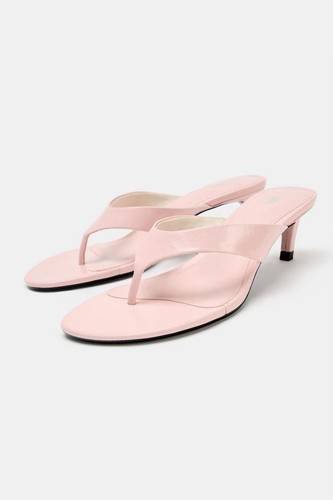 Zara leather heeled sandals - heeled,