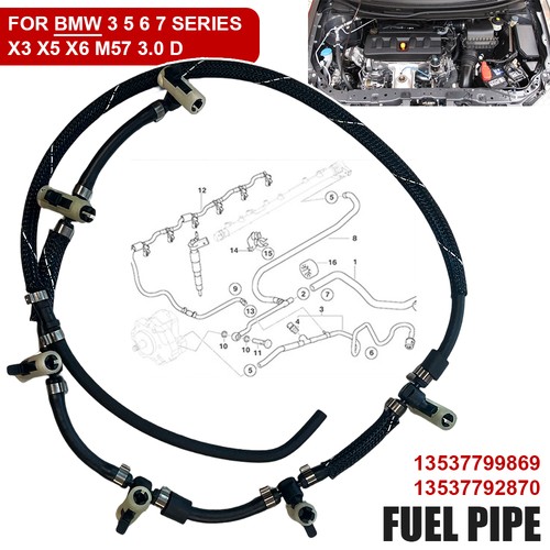 Fuel return pipe - return, injector