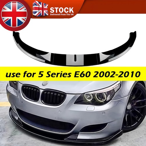Gloss black front splitter - black,