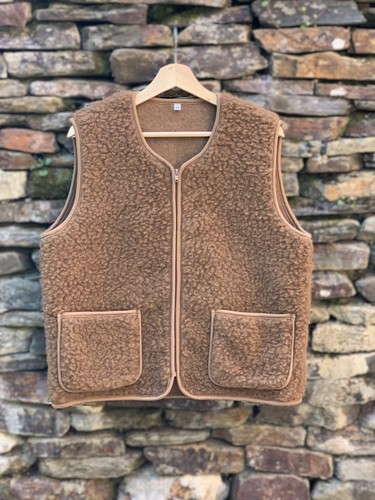 Merino wool unisex gilet - unisex,