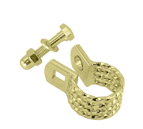 Gold quadruple twist post - quadruple,