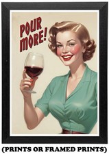 Pour More! Wine Vintage 1950's
