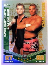 WWE DAVID HART SMITH & TYSON KIDD 2010 CHAMPION SLAM ATTAX MAYHEM WRESTLING CARD