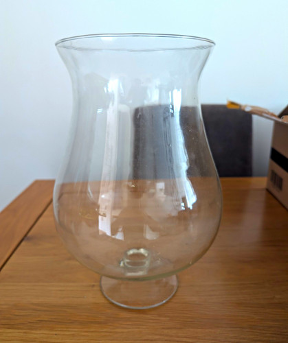 Large hurricane vase - vase, tall