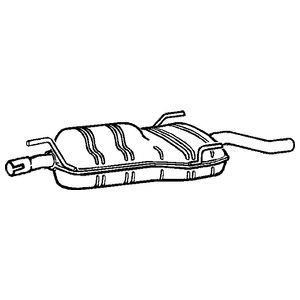 Klarius rear exhaust tail pipe - tail,