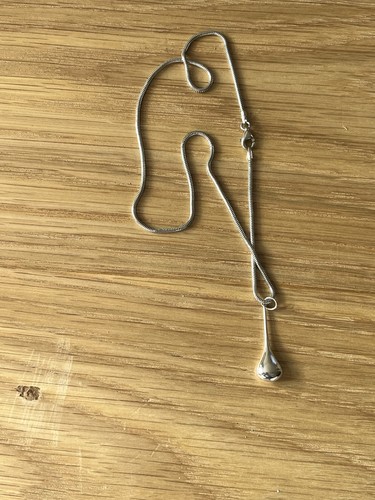 Silver infinity twist teardrop - silver,