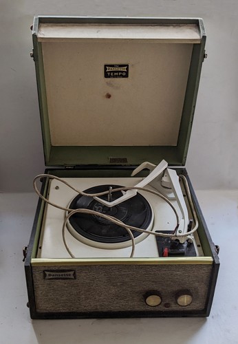 Old vintage the dansette tempo - vintage,