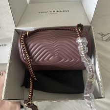 Lulu Guinness Ripple Brooke Leather Bag BNWT