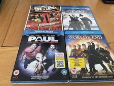 Shaun Of The Dead, Paul, Hot Fuzz Worlds End Blu Rays