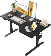 Electric Standing Desk 140×80 cm – Height Adjustable Sit-Stand, Black