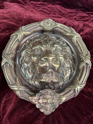Huge antique solid brass front - antique,
