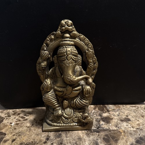 Brass ganesha statue hinduism - brass,
