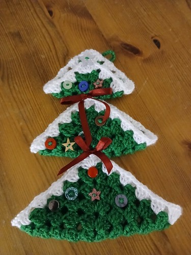 Crochet hanging christmas - crochet,