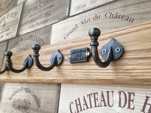 Oak coat hook rack - hook,