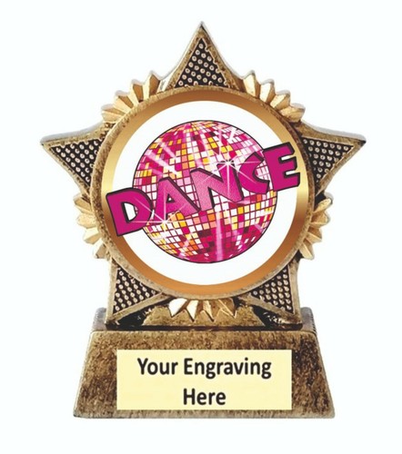 Dance trophy star - dance, award