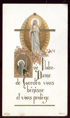 Old holy card - our, lady