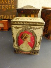 Old c1920s Princess Mary & Viscount Lascelles Tea Caddy Tin Buckingham Palace