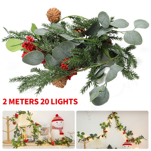 New christmas pine garland - new,