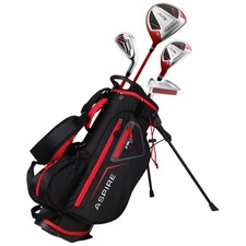 Aspire Junior 5 Piece Junior Golf Package Set With Stand Bag Brand New (Age 3-5)