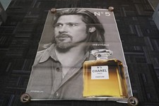 Chanel Perfume Poster Brad Pitt Advert Bus Shelter 174 x 119cm Large Wall Art