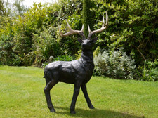 Large Resin Stag Deer Doe with