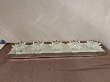 Julien Macdonald 5x Mirror Backed Luxury Lotus Flower Tealight Holder New