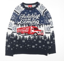 Coca-Cola Men's Blue Christmas