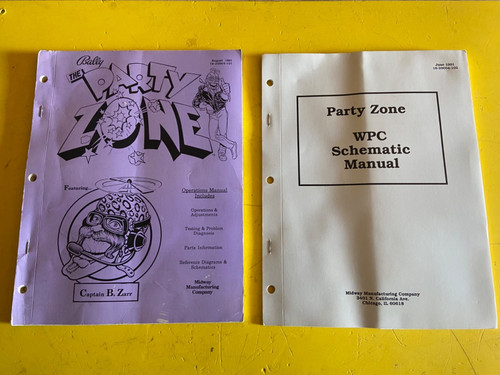 Party zone pinball manual - pinball,