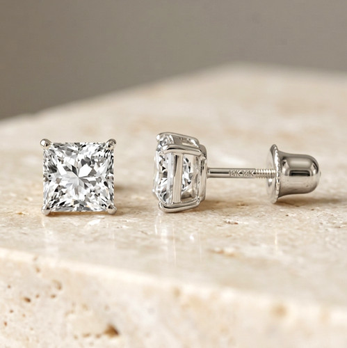 14k solid white gold fl - white,
