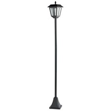 Habitat Solar Powered LED Lamp Post Light Black Garden Outdoor Driveway 170cm
