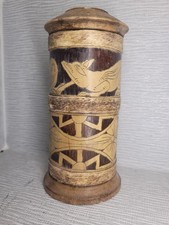 Vintage Hand Carved Bamboo