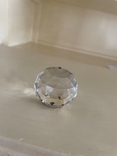 Swarovski Clear Cut Crystal small Paperweight Faceted Sphere Vintage  VGC